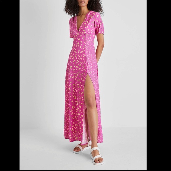 FRENCH CONNECTION Bonita  Maxi Dress-pink - Picture 3 of 13